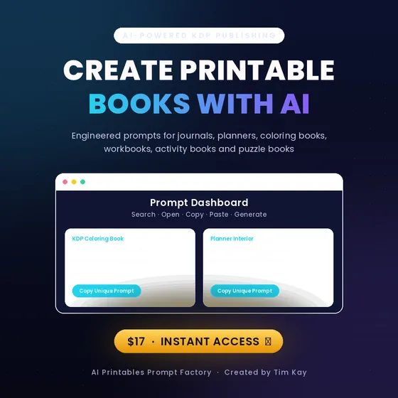 Square social graphic — Create Printable Books With AI
